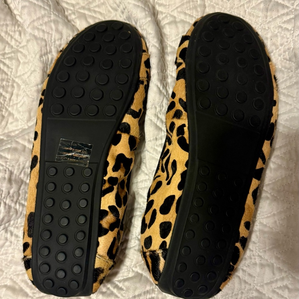Me Too Adam Tucker: Leopard Print Flats With Gold… - image 2